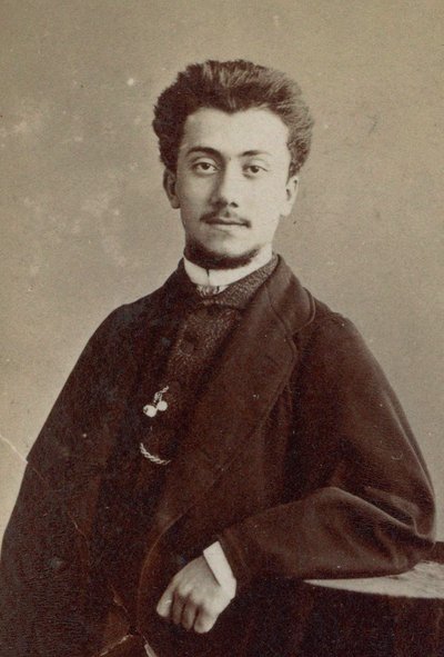 Portrett av komponisten Alexandre Luigini 1850-1906. av Gaspard Félix Nadar