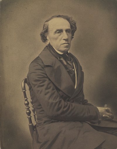 Portrett av komponisten Giacomo Meyerbeer 1791-1864, 1853-1854. av Gaspard Félix Nadar