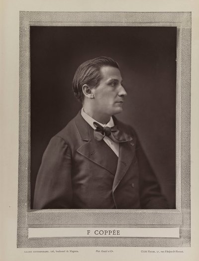 Portrett av poeten François Coppée 1842-1908, ca. 1875. av Gaspard Félix Nadar