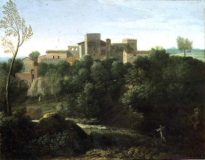 Klassisk landskap (olje på lerret) av Gaspard Poussin Dughet