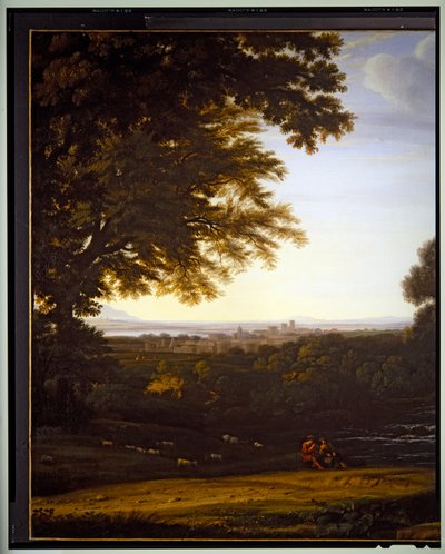 Italiensk pastorallandskap, detalj, udatert av Gaspard Poussin Dughet