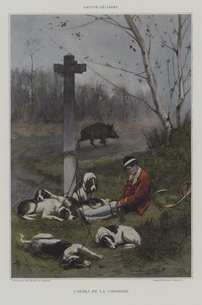 LOUbli de la Consigne (Glemningen av instruksjonene) av Gaston Gelibert