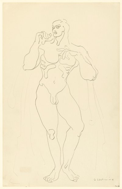 Naken mann nr. 12 av Gaston Lachaise