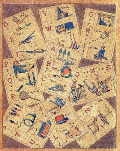 Fjerde cover av ABC des joujoux eller Alphabet des petits av Gaston Quenioux