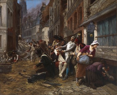 Episode av beleiringen av Lille, 1792, 1891. av Gaston Theodore Melingue
