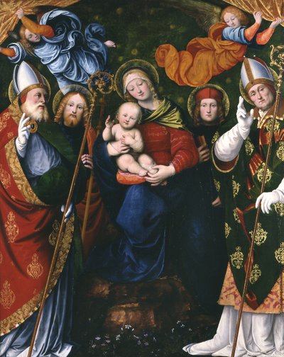 Madonna, barn og hellige, 1516 (panel) av Gaudenzio Ferrari