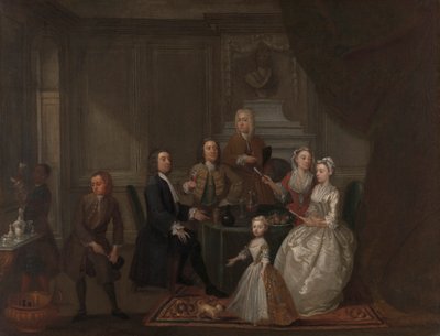 Gruppeportrett, sannsynligvis av familien Raikes av Gawen Hamilton
