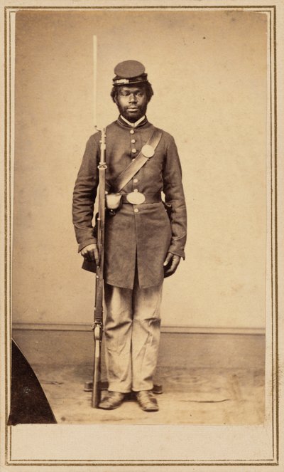 Christopher Anderson, privat selskap F. 108 USCT, 1865 (foto) av Gayford & Speidel