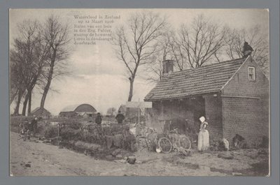 Flom i Zeeland 12. mars 1906 av Gebroeders van Straaten