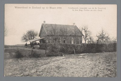 Flom i Zeeland 12. mars 1906 av Gebroeders van Straaten