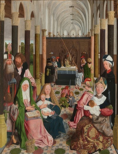 Det hellige slektskapet. Rundt 1495 av Geertgen Tot sint Jans