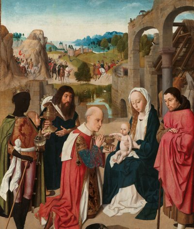 Tilbedelsen av magiene av Geertgen Tot sint Jans