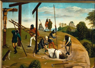 Golgatha (maleri på eik) av Geertgen tot Sint Jans
