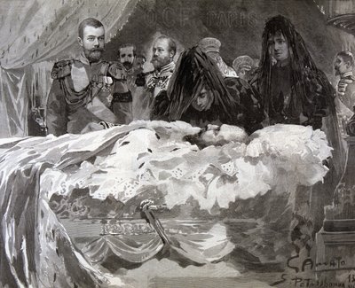 Tsar Alexander III døde, november 1894. av Gennaro Amato