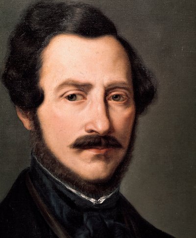 Portrett av den italienske komponisten Gaetano Donizetti (1797-1848) Maleri av Gennario Ruo (1800-tallet) Napoli musikkonservatorium San Pietro a Majella av Gennaro Ruo