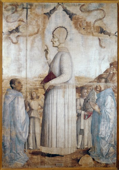 Lawrence Giustiniani eller Lorenzo Giustiniani (tempera på tre). av Gentile Bellini