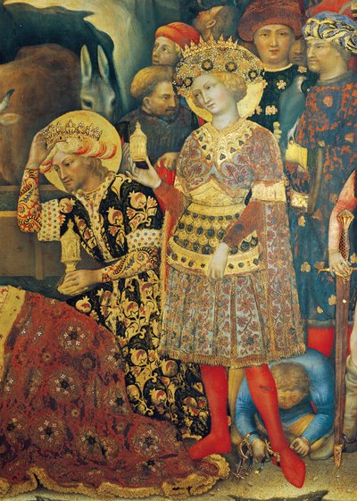 Tilbedelse av magi-detaljene til konger av Gentile da Fabriano