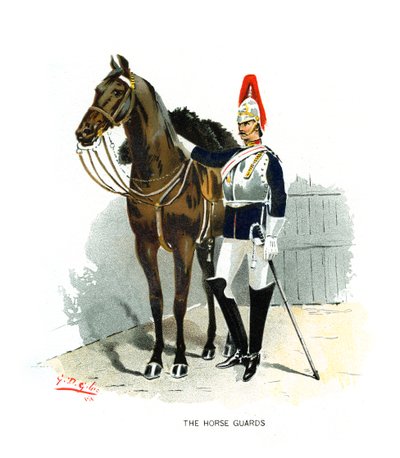 Hestevaktene, c1890. av Geoffrey Douglas Giles
