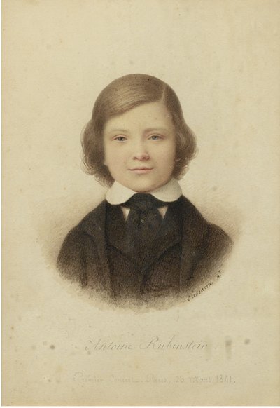 Anton Rubinstein 1829-1894, i en alder av 12 år, 1841 av Geoffroy Alphonse Chocarne