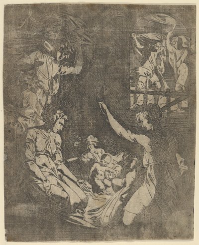 Fødselen, 1530-73. av Geoffroy Dumoûtier