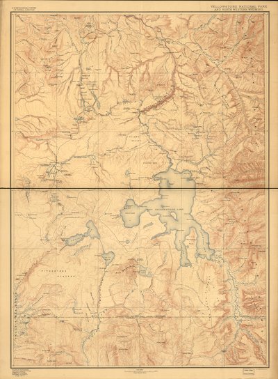 Yellowstone nasjonalpark og nordvestlige Wyoming. av Geological Survey