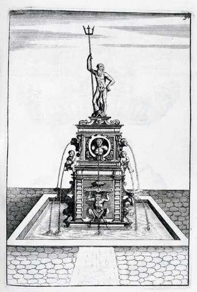 Fontenedesign, 1664 av Georg Andreas Bockler