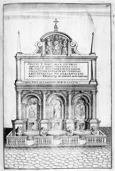 Fontenedesign, 1664 av Georg Andreas Bockler