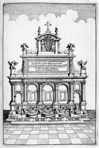 Fontenedesign, 1664 av Georg Andreas Bockler