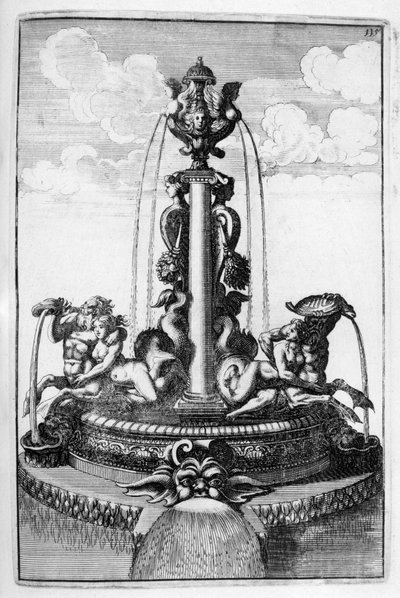 Fontenedesign, 1664 av Georg Andreas Bockler