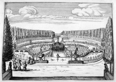 Dekorativ fontene og hagedesign, 1664 av Georg Andreas Bockler