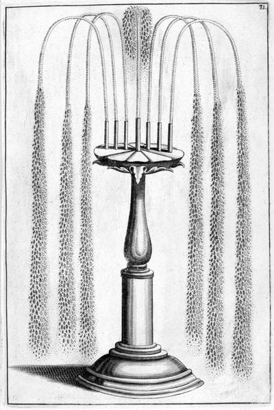 Dekorativ fontenedesign, 1664 av Georg Andreas Bockler