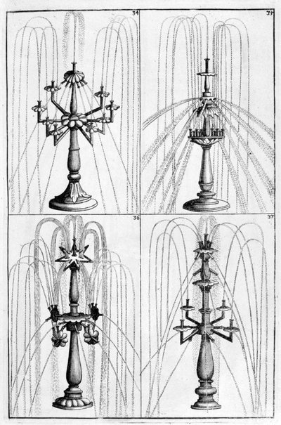 Dekorativ fontenedesign, 1664 av Georg Andreas Bockler