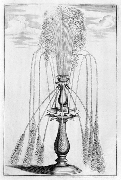 Dekorativ fontenedesign, 1664 av Georg Andreas Bockler