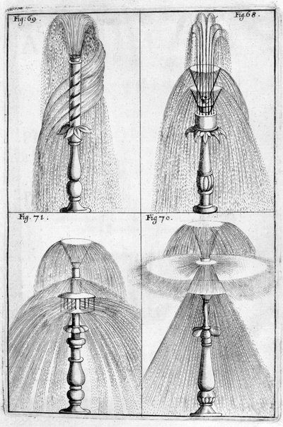 Dekorativ fontenedesign, 1664 av Georg Andreas Bockler