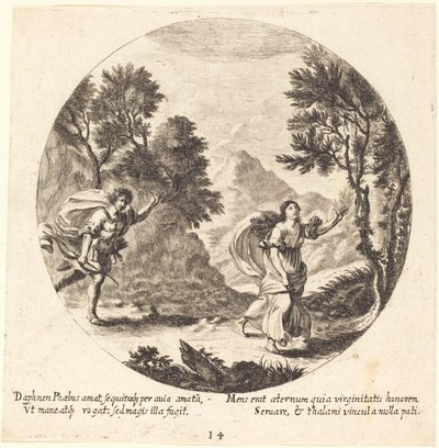 Apollo og Daphne av Georg Andreas Wolfgang the Elder