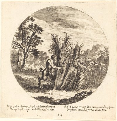 Pan og Syrinx av Georg Andreas Wolfgang the Elder