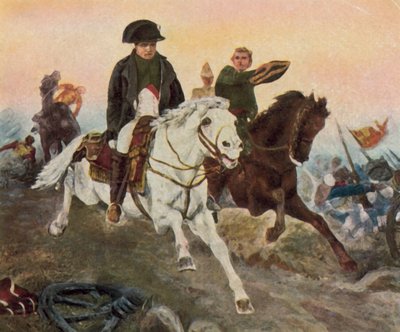 Napoleon flykter ved Waterloo av Georg Bleibtreu