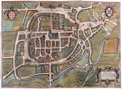 Braga, Portugal - i #39;Civitates Orbis Terrarum#39; av Georg Braun, Köln 1617 av Georg Braun