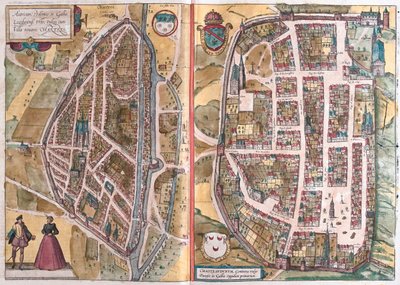 Chartres, Frankrike, i #39;Civitates Orbis Terrarum#39; av Georg Braun, Köln 1617, av Georg Braun