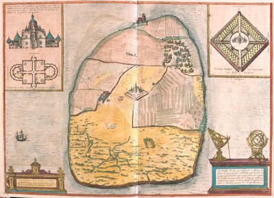 Danmark - i #39;Civitates Orbis Terrarum#39; av Georg Braun, Köln 1617 av Georg Braun