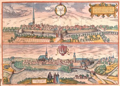 Krempe, Rendsburg, Tyskland - i #39;Civitates Orbis Terrarum#39; av Georg Braun, Köln 1617 av Georg Braun