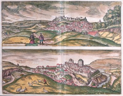 Lebrija - Settenil - Spania, i #39;Civitates Orbis Terrarum#39; av Georg Braun, Köln 1617 av Georg Braun