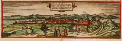 Buda, ofte kjent som Ofen Fra: Terrarium, 1572 av Georg Braun und Franz Hogenberg