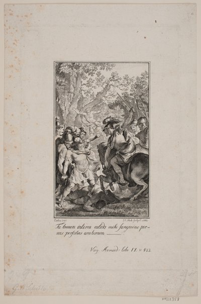 Illustrasjon for Virgils Aeneid av Georg Christian Schule