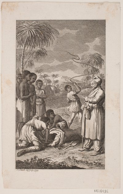 Svart slave blir pisket av Georg Christian Schule