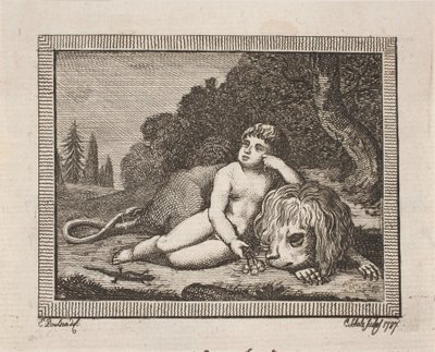Vignett for J. H. Wessels "Alle skrifter" av Georg Christian Schule
