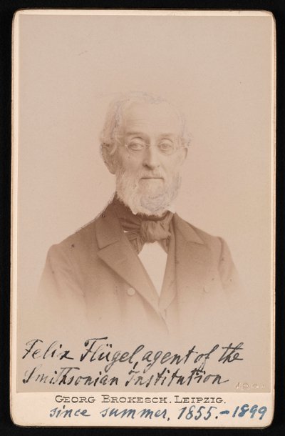 Portrett av Felix Flugel 1820-1904, 1894. av Georg Conrad Adolph Brokesch