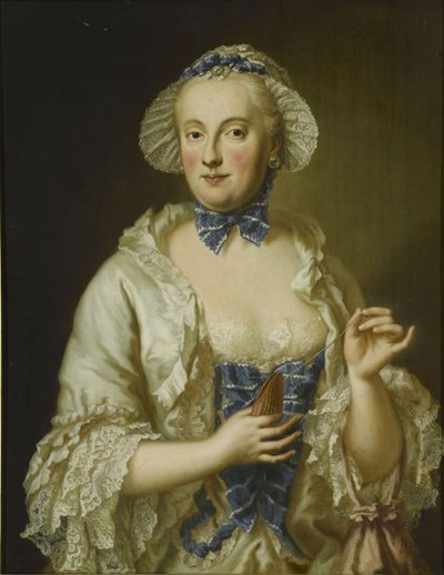 Portrett av Maria Anna Sophia av Sachsen, kurfyrste av Bayern (1728–1797) av Georg Desmarees