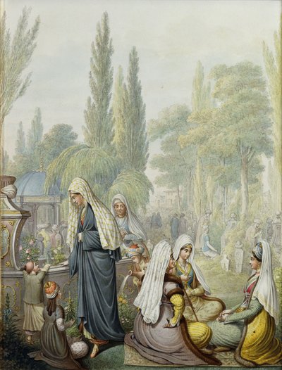 På kirkegården, av Georg Emanuel Opitz