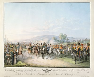 Table of the Imperial Army of All Russia, fra "Tableau des Armees de l"Europe", av Ludwig Von Kleist, ca. 1828-1845 av Georg Emanuel Opitz